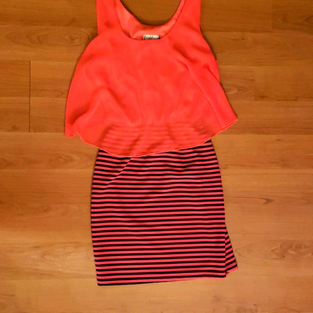 Red woman dress